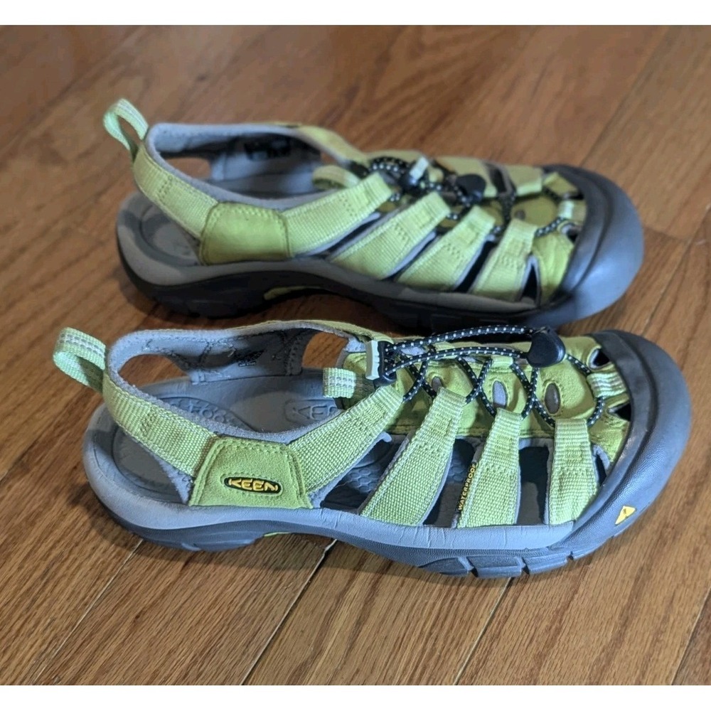 KEEN Newport H2 Sport Sandals Lime Green Water Hiking Shoes Men's 10 28cm